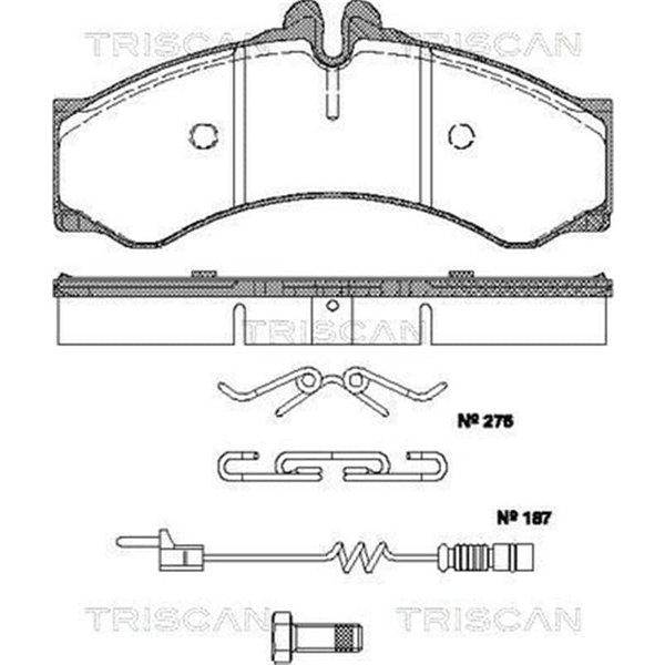 Triscan BremsbeläGe Mercedes Sprinter Vario VW Lt-image