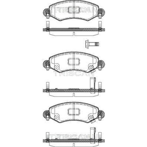 Triscan BremsbeläGe Vorne Opel Agila Suzuki Wagon-image