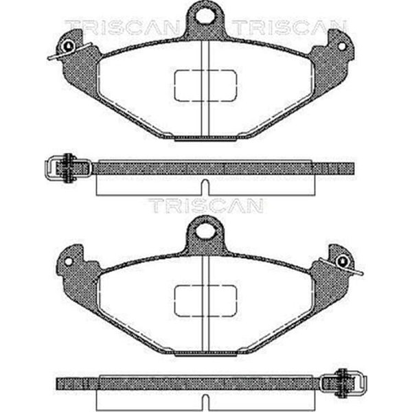 Triscan BremsbeläGe Hinten Chrysler Viper Renault 21 Espace Laguna Safrane-image