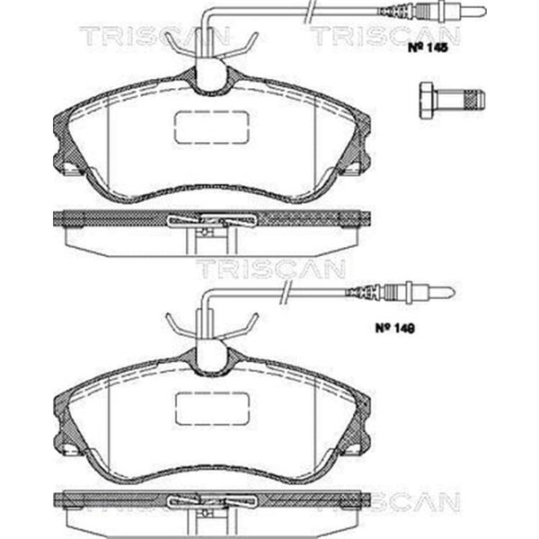 Triscan BremsbeläGe Vorne Citroen Berlingo Xsara Peugeot 306 Partner-image