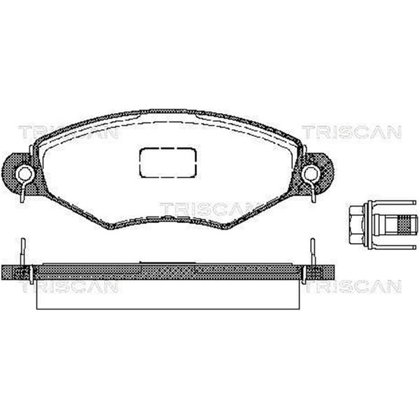 Triscan BremsbeläGe Vorne Peugeot 206 206+ 306-image