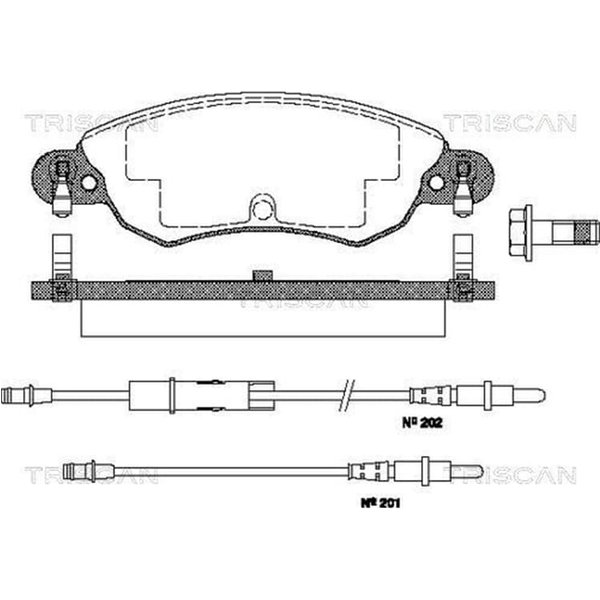 Triscan BremsbeläGe Vorne Citroen C5 1,8-image