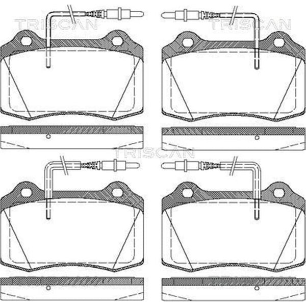 Triscan BremsbeläGe Vorne Peugeot 406-image