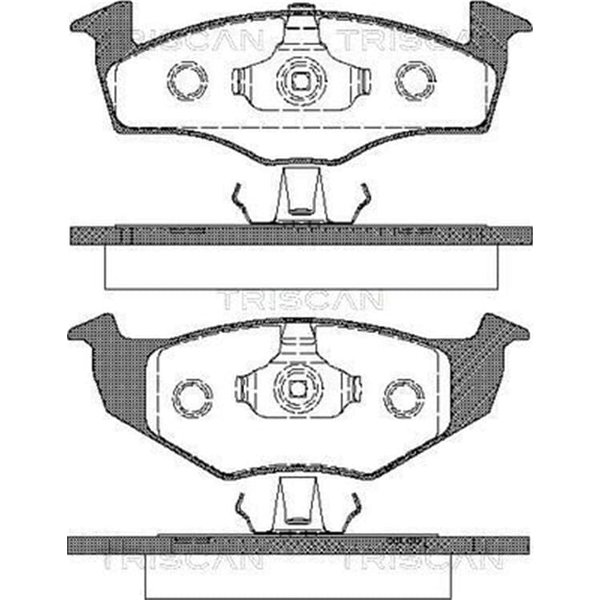 Triscan BremsbeläGe Vorne Seat Cordoba Ibiza Toledo VW Golf Polo Vento-image