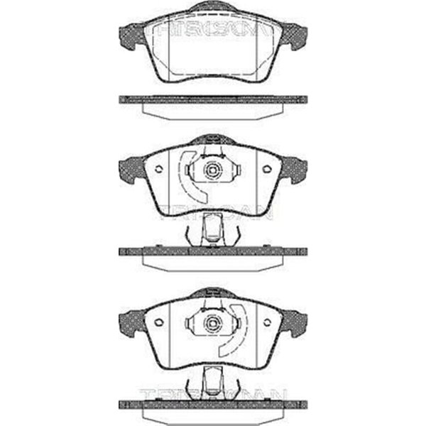 Triscan BremsbeläGe Vorne VW Transporter T4-image