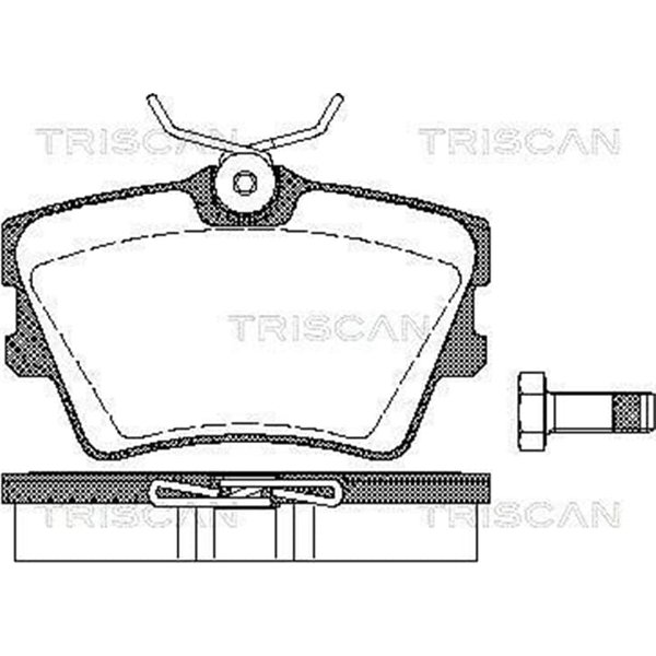 Triscan BremsbeläGe Hinten Vw Transporter T4 811029014-image