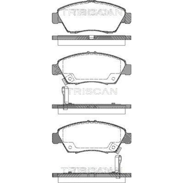 Triscan BremsbeläGe Vorne Honda Civic Crx-image