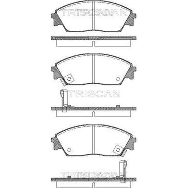 Triscan BremsbeläGe Vorne Honda Civic 9 10-image