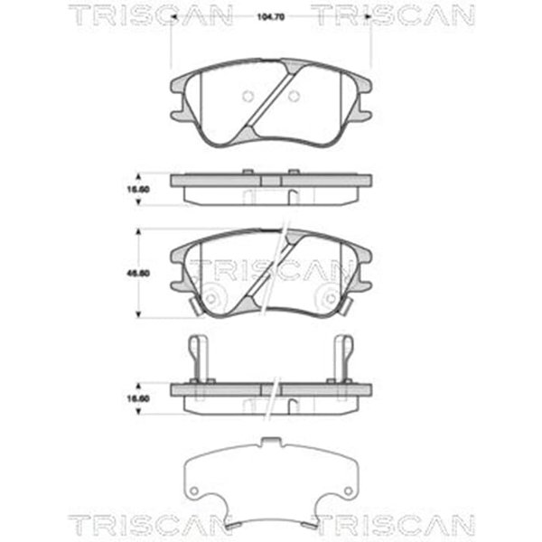 Triscan BremsbeläGe Vorne Hyundai Atos-image