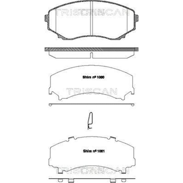 Triscan BremsbeläGe Vorne Mazda E Mpv-image