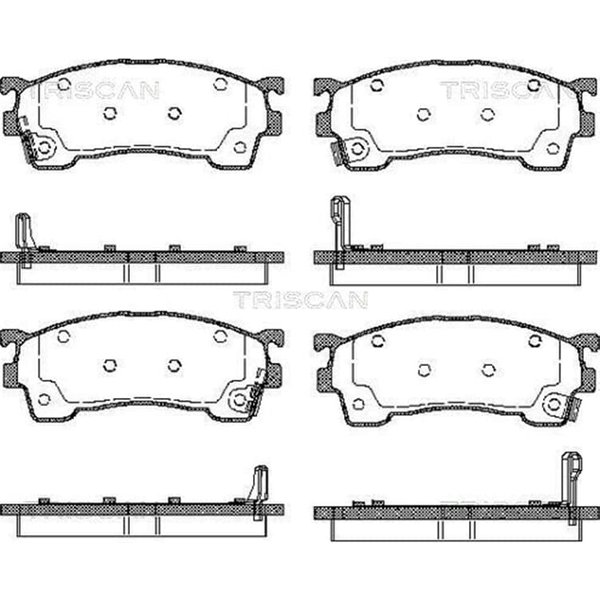 Triscan BremsbeläGe Vorne Ford Probe Mazda 626 Mx-6 Premacy Xedos-image