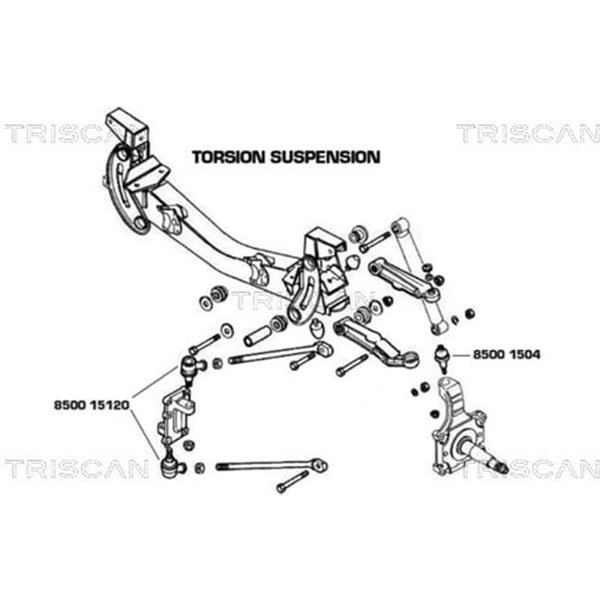 Triscan Traggelenk Vorne Iveco Daily 4 5 6-image