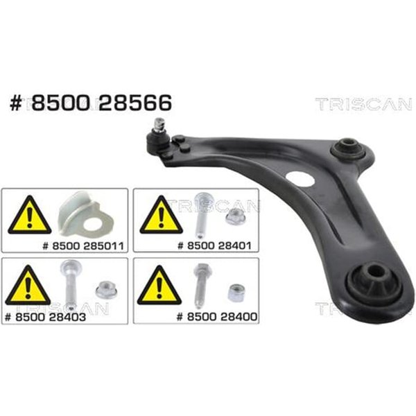 Triscan Querlenker Vorne Links Citroen C3 Peugeot 208-image