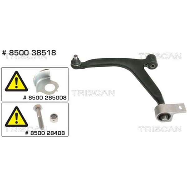 Triscan Querlenker Vorne Links Citroen Berlingo Xsara Peugeot Partner-image