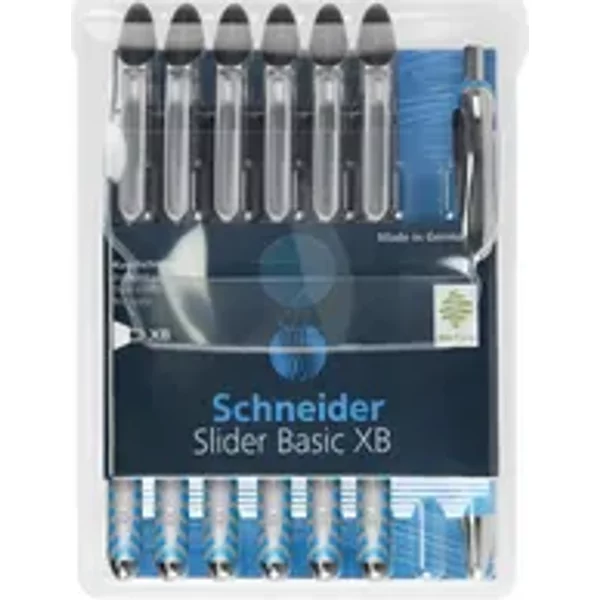 Schneider Kugelschreiber Slider Basic 6 St./Pack. dokumentenecht