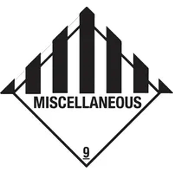DR-Label Hinweisetikett Gefahrgutklasse 9