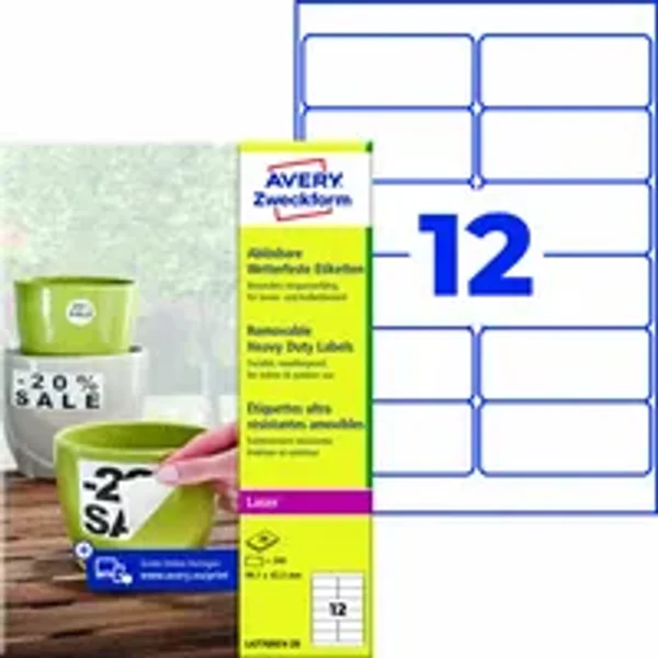Avery Zweckform Folienetikett 99,1 x 42,3 mm (B x H)