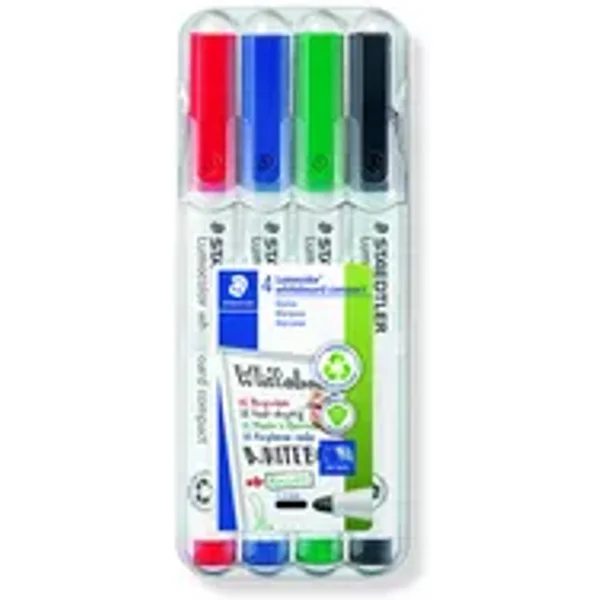 STAEDTLER® Whiteboardmarker Lumocolor® compact 341 4 St./Pack.