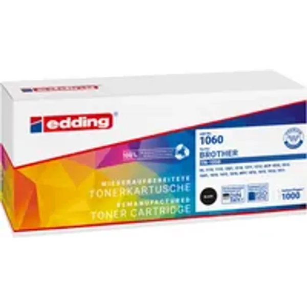 edding Toner Kompatibel mit Brother TN-1050 schwarz