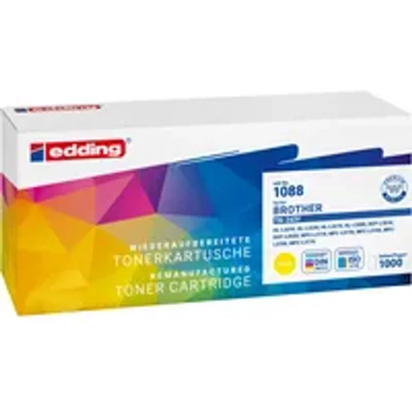 edding Toner Kompatibel mit Brother TN-243Y gelb