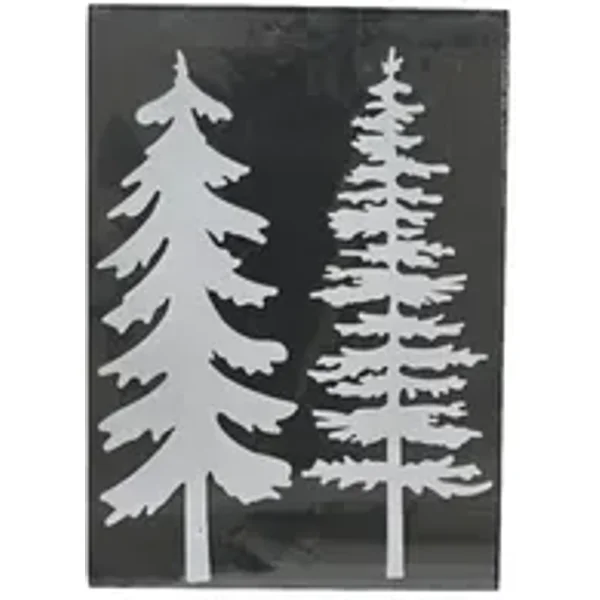 DECORIS Fensterbild 49 x 69 cm (B x H) Tanne