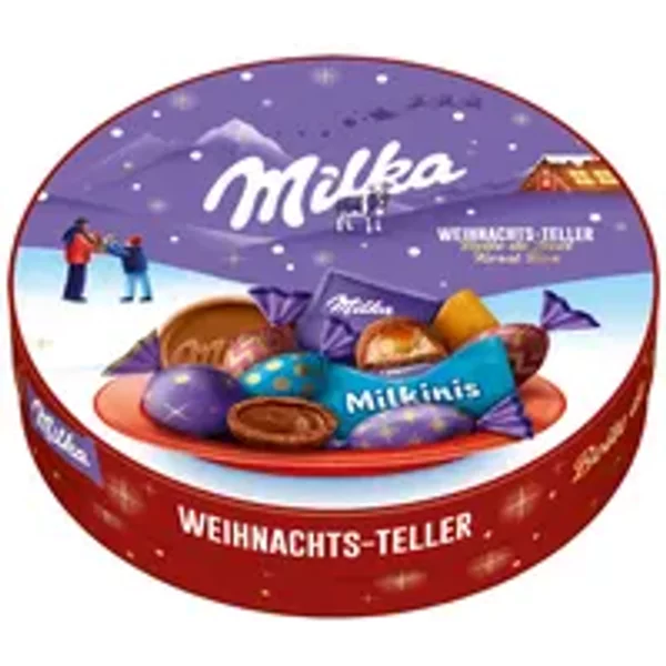Milka Schokolade Weihnachtsteller