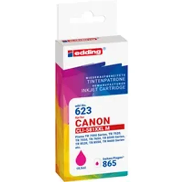 edding Tintenpatrone Kompatibel mit Canon CLI-581XXL M magenta