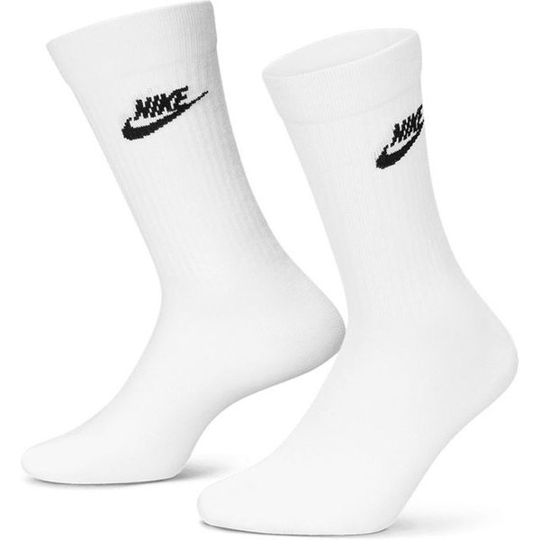 Chaussettes Nike Sportswear Essentiel Quotidien PK3 Blanc