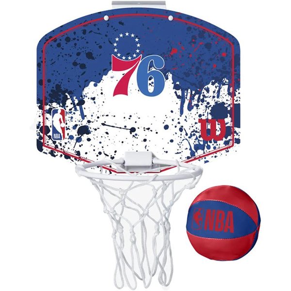 Mini panier de basket-ball Wilson Équipe NBA Philadelphia 76ers BL