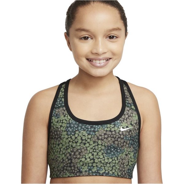 Brassiere De Sport Nike Fille Dri-Fit Swoosh Vert-image