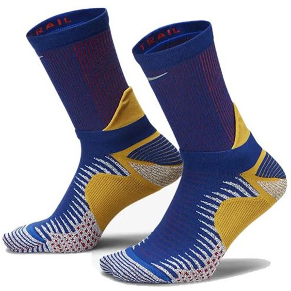 Chaussettes trail running Nike de bleu Homme