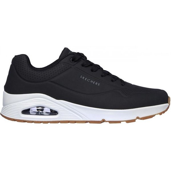 Chaussures Skechers Uno - Stand On Air Homme Noir Durabuck/Trim