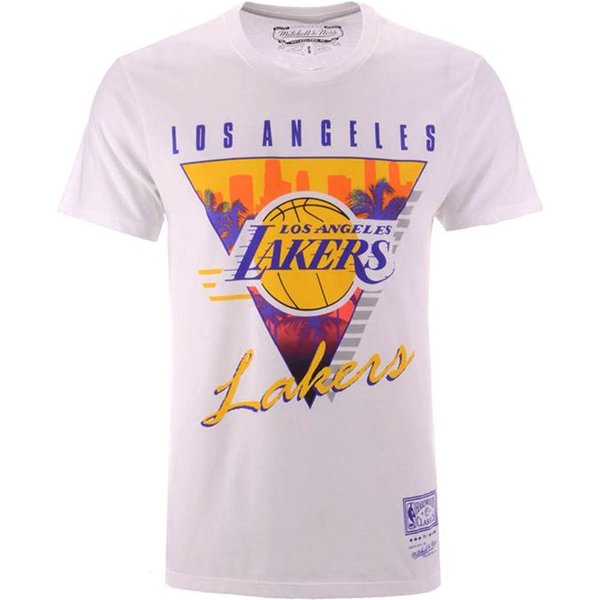 T-Shirt Homme Mitchell & Ness Los Angeles Lakers Wh-image