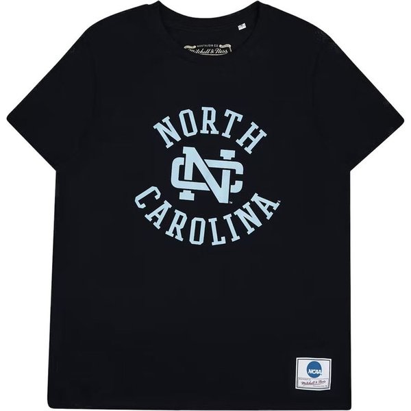 T-shirt Mitchell & Ness Université de Caroline du Nord noir Homme