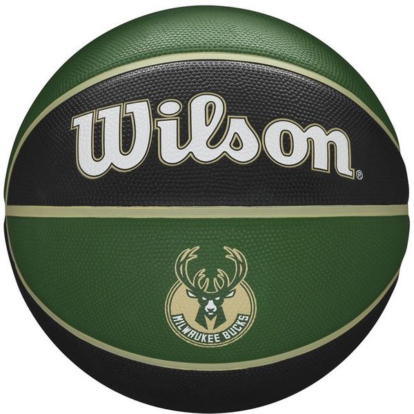 Balle de Basket-ball Wilson NBA Team Tribute Milwaukee Bucks Vert