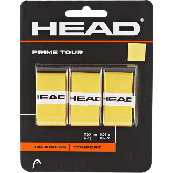Overgrips de Tennis Head Prime Tour 3Pack Jaune