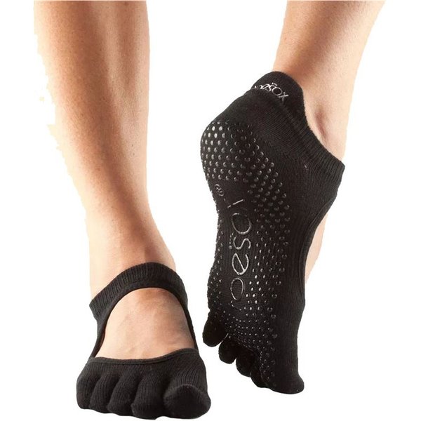 Chaussettes Atipick yoga avec les doigts Noir