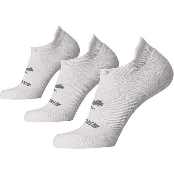 Chaussettes de Running Brooks Run-In No Show 3-Pack Blanc