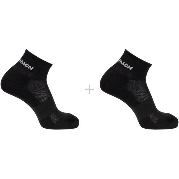 Chaussettes de Fitness Salomon Sunday Smart Crew-Kaki vintage-noir