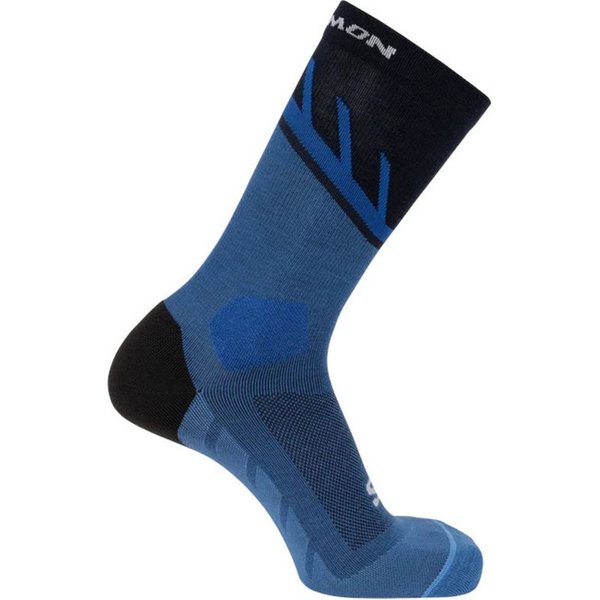 Chaussettes de Running Salomon Speedcross Ankle-Bleu Français-Carbone-Ibiz