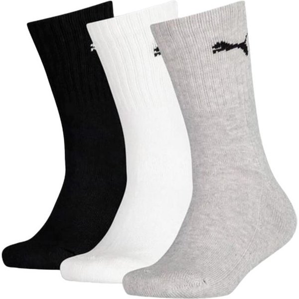 Chaussettes Puma Crew 3P Noir-Blanc-Gris