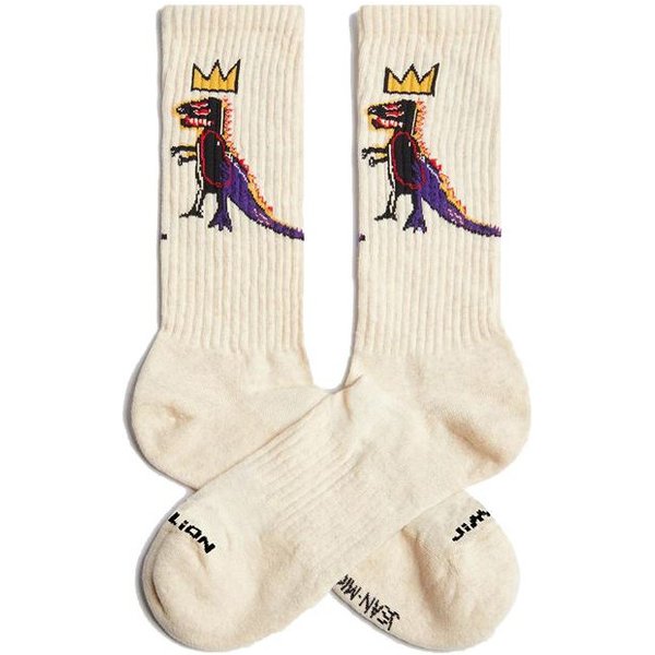 Chaussettes Jimmy Lion Athletic Basquiat Pez Dis Beige-image
