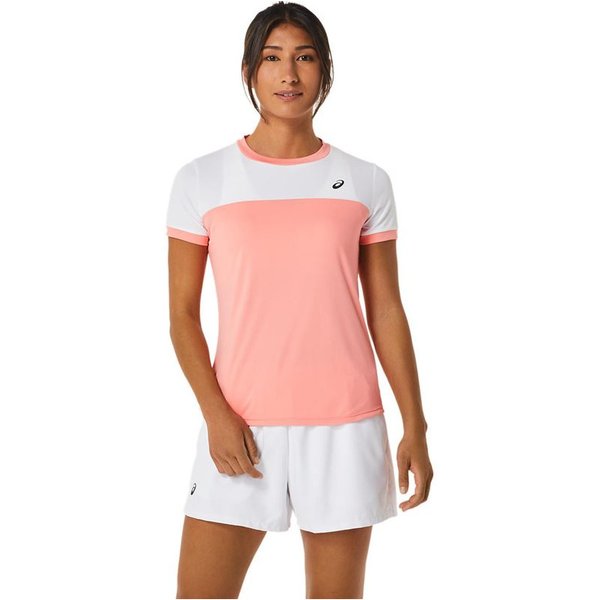 T-Shirt Asics Court Tennis Manches Courtes Femme Rose-image