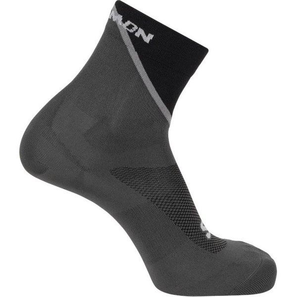 Chaussettes de Running Salomon Speedcross Crew Noir Gris