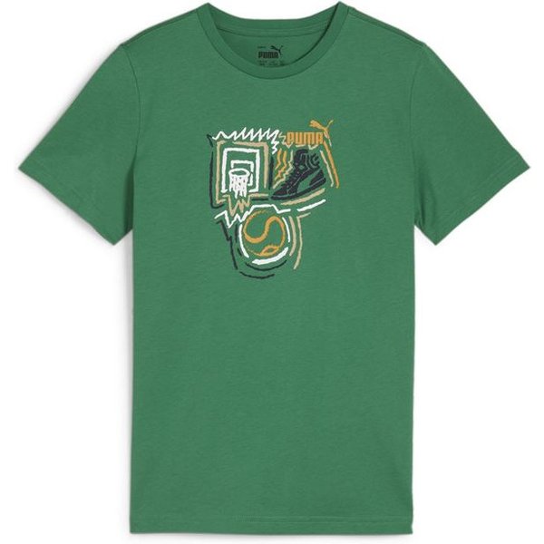 T-Shirt Puma Graphics Year Green Enfant-image