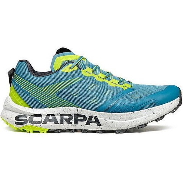 Chaussures De Trail Scarpa Spin Planet OcéAn Bleu/Lime-image