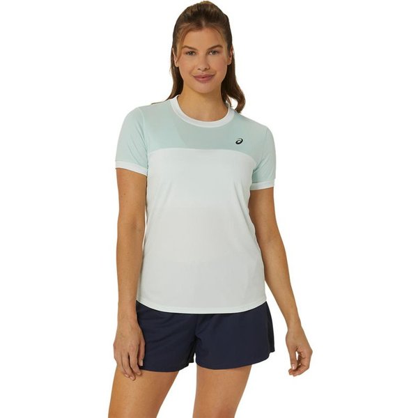 T-shirt de Tennis ASICS Court Ss Haut Femme Menthe Blanc