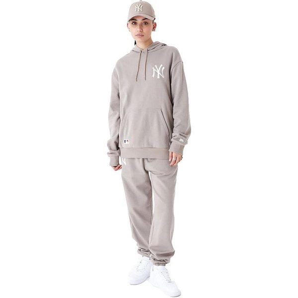 Sweat New Era League Essential Oversized New York Yankees Beige-image