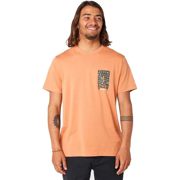 T-shirt Rip Curl Desti Animals Homme Coral