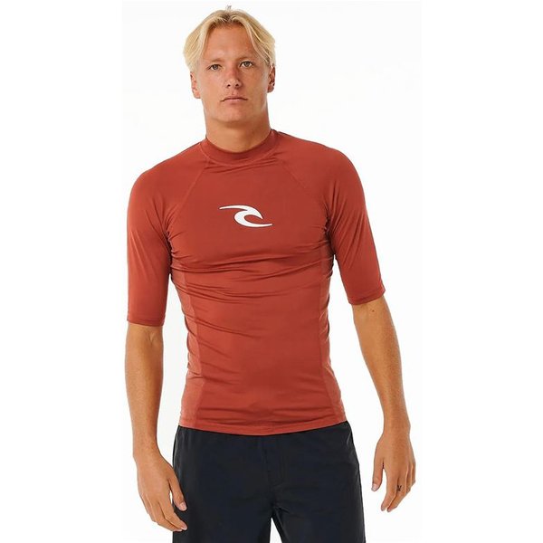 Licra De Surf Rip Curl Waves Upf Perf S/S Homme Rouge-image